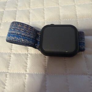 Apple Smartwatch with Blue Nike Band